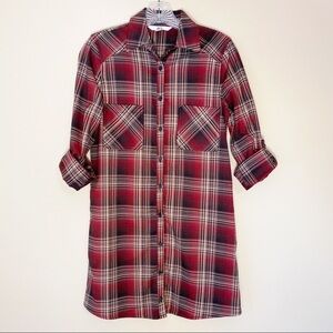Jack by BB Dakota Plaid Shirt Dress / Tunic - XS